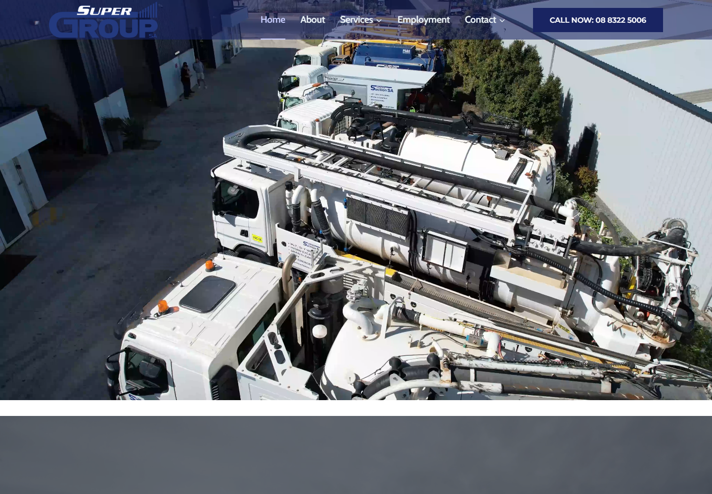 Super Suction SA website built by Tekspec